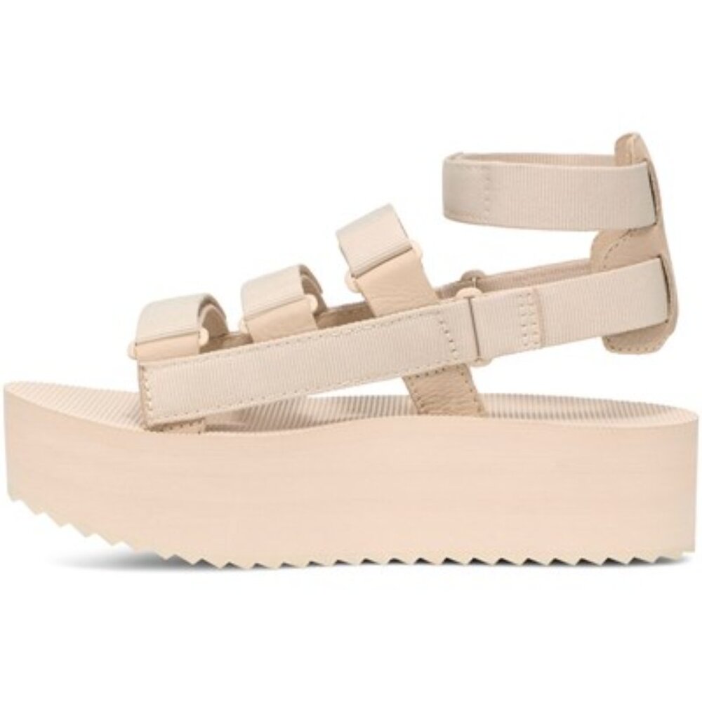Teva - Womens Flatform Mevia Sandal, size 9 US womens, color cream.